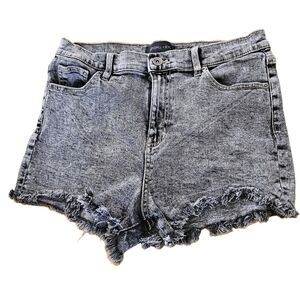 Kendall & Kylie High Waist Gray Denim Shorts
